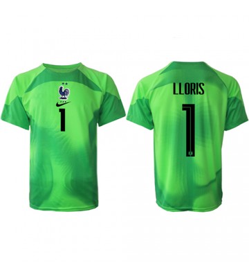 Frankrike Hugo Lloris #1 Keeper Bortedrakt VM 2022 Kortermet